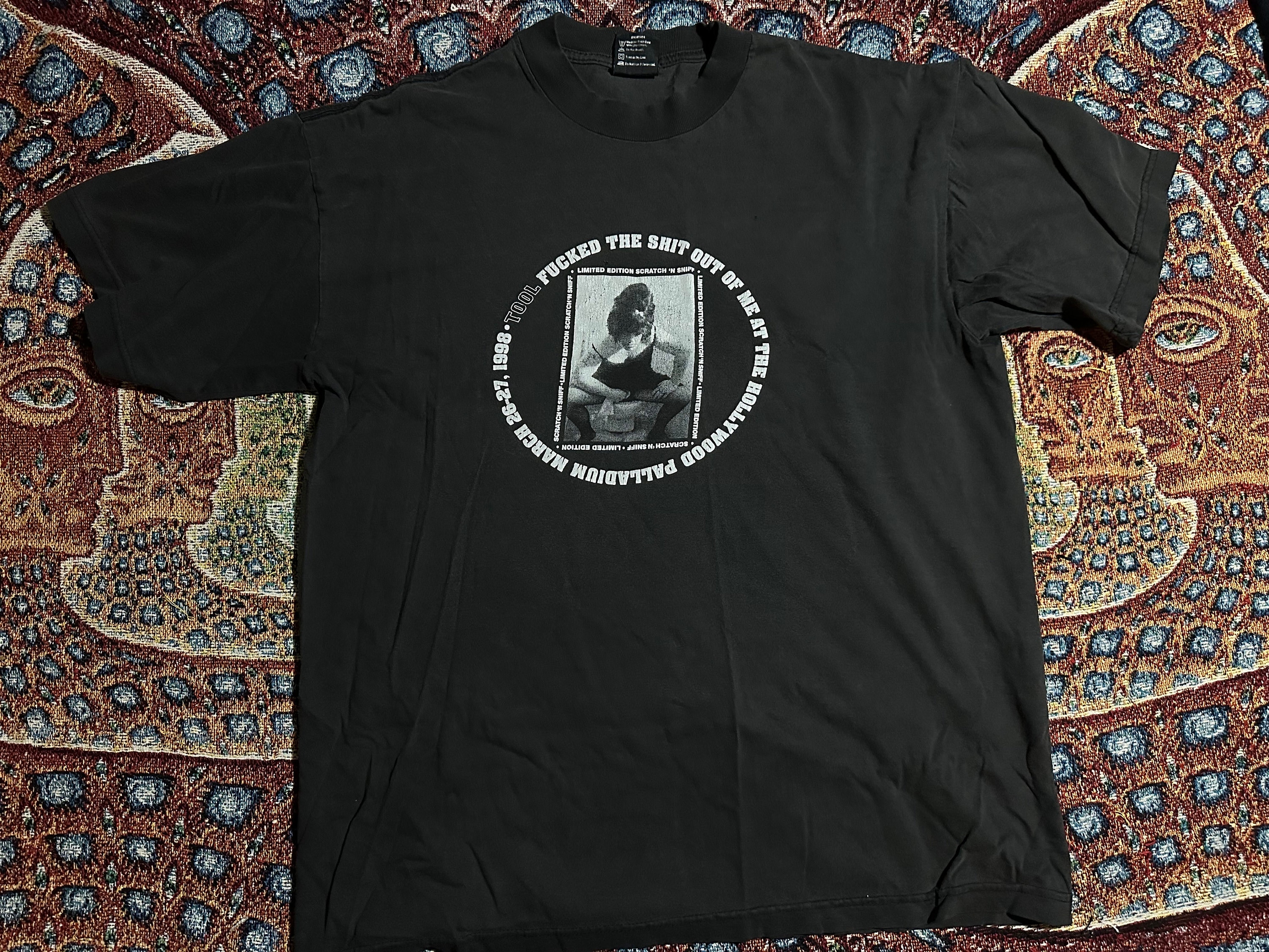 Tool Shirt Extremely Rare Hollywood Palladium March 26-27 1998 Patton Oswalt Aenima Tour Lateralus Fear Inoculum OFFICIAL Tool Band Shirt
