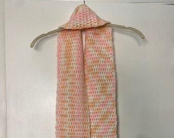 Pink/Brown Handmade Scarf