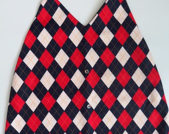 reversible adult bib