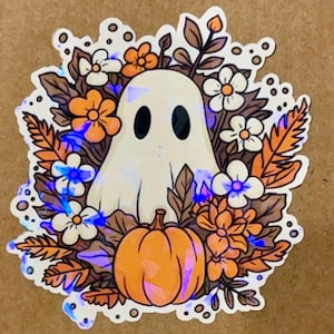 Cute Fall Ghost Sticker