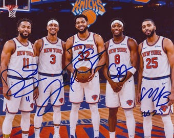 2026 New York Knicks TEAM SIGNED Photo 8"x10" Authenticated Autographed Limited Edition with COA