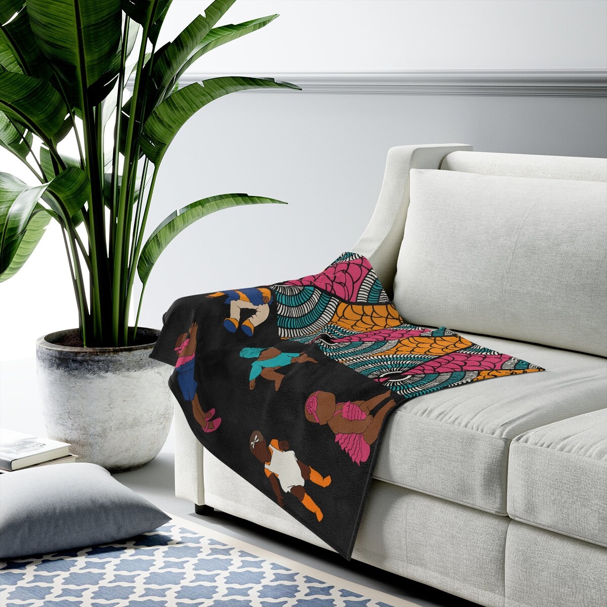 Afrocentric Blanket, African American Blanket, Afrocentric Throw