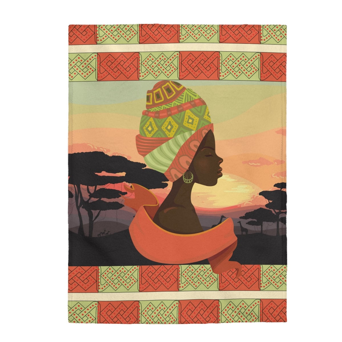 Afrocentric Blanket, African American Blanket, Afrocentric Throw
