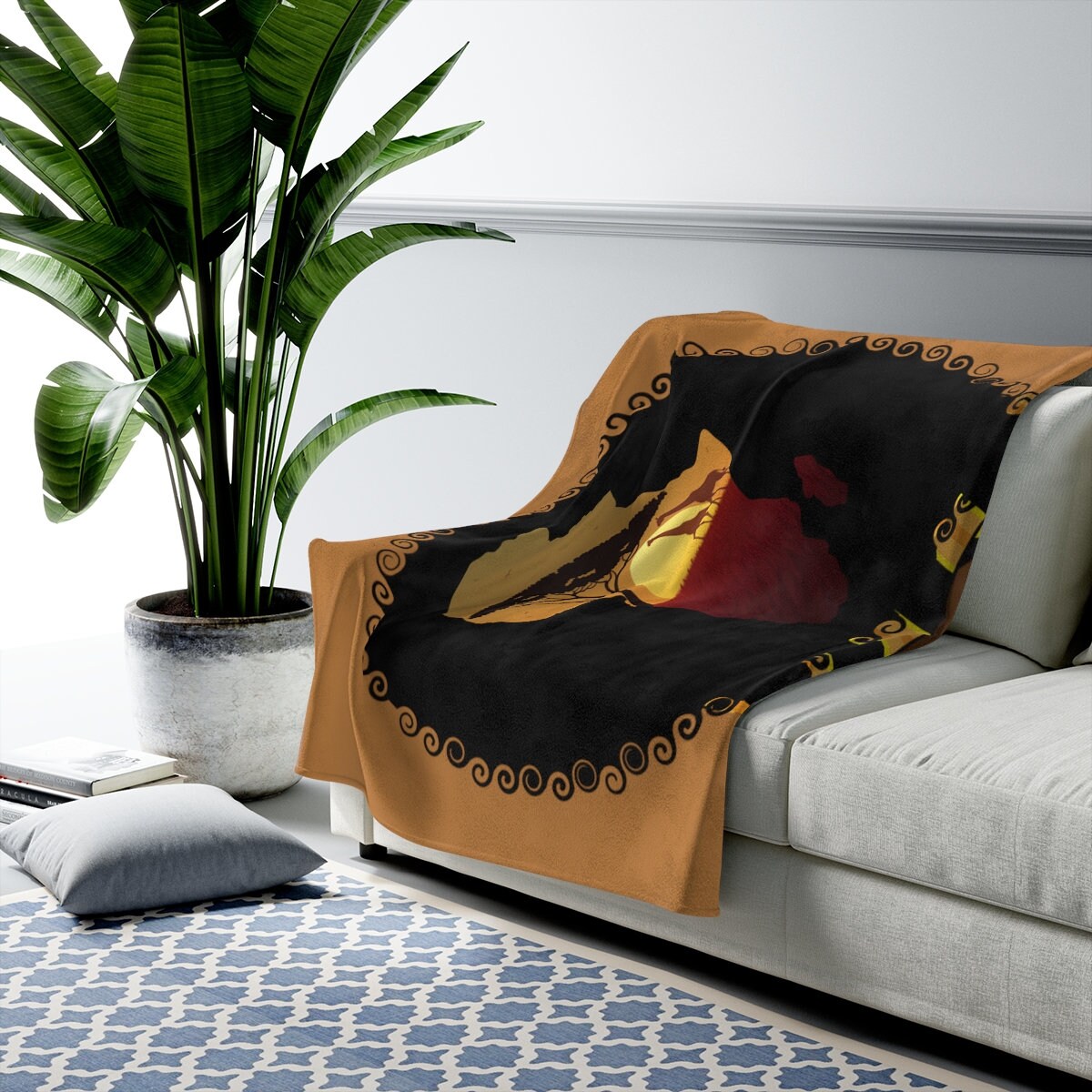 Afrocentric Blanket, African American Blanket, Afrocentric Throw