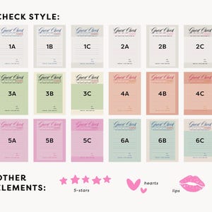 Trendy Guest Check Custom Print, Retro Girl Dinner, Printable Wall Art, Bar Cart Cocktail, Y2K Poster, Preppy Room Decor, Digital Poster image 3