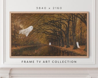 Pintura de paisaje fantasma de Halloween: Otoño espeluznante para TV (Descarga digital)