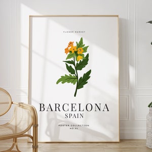 Flower Market Barcelona Print, Flower Market Wall Print, Spain Print, Travel Wall Art Decor, Flower Market Poster, Floral Wall Art Prints