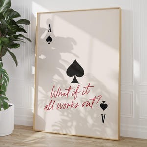 Trendy Ace of Spades Print, Was wäre, wenn alles funktioniert?