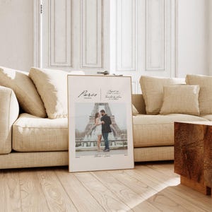 Custom Trip Photo Couples Print, Personalized Wall Art, Travel Memories Poster, Vacation Keepsake image 15