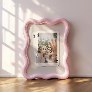 Regalo personalizado para mejores amigos, impresión fotográfica personalizada, arte de pared con naipes de póquer de moda, regalo de Galentine para ella, decoración de dormitorio universitario