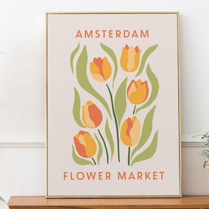 Amsterdam Flower Market Print: Botanical Wall Art (Digital Download)