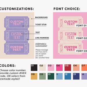 Custom Ticket Printable: Retro Bar Cart Wall Art (Digital Print) image 2