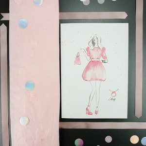 Stier (21.04. – 20.05.) • Illustrierte Geburtstagskarte für Fashionistas, Gift Card
