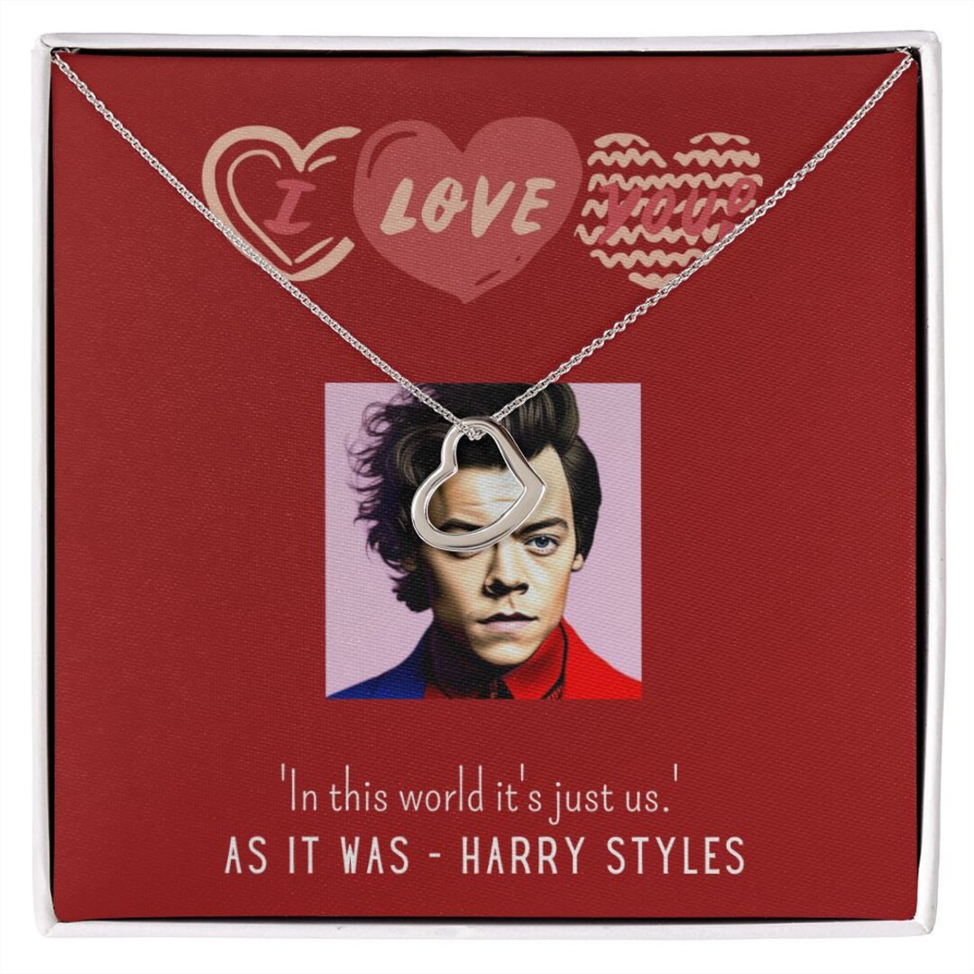 Harry Styles Necklace Harry Styles Heart Necklace 14K or 18K Etsy