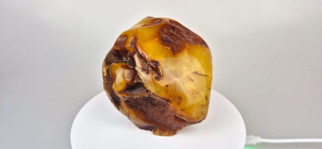 Large Natural Baltic Amber Stone: Handcrafted Gem From Lithuania - Etsy