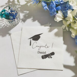 Tovaglioli di laurea personalizzati, tovaglioli di laurea, tovaglioli di laurea con monogramma, tovaglioli personalizzati, laurea 2025, tovaglioli personalizzati