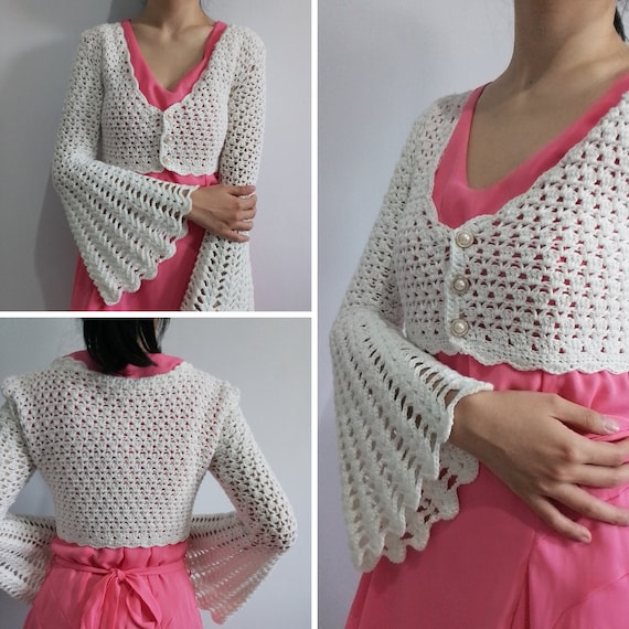 Crochet Cardigan (adagio) With Bell Sleeves Written PDF