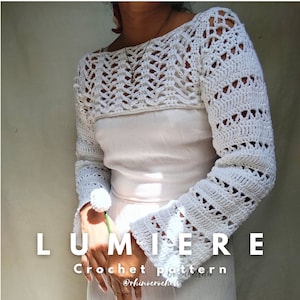 Lumiere Crochet Shrug PDF Written Pattern