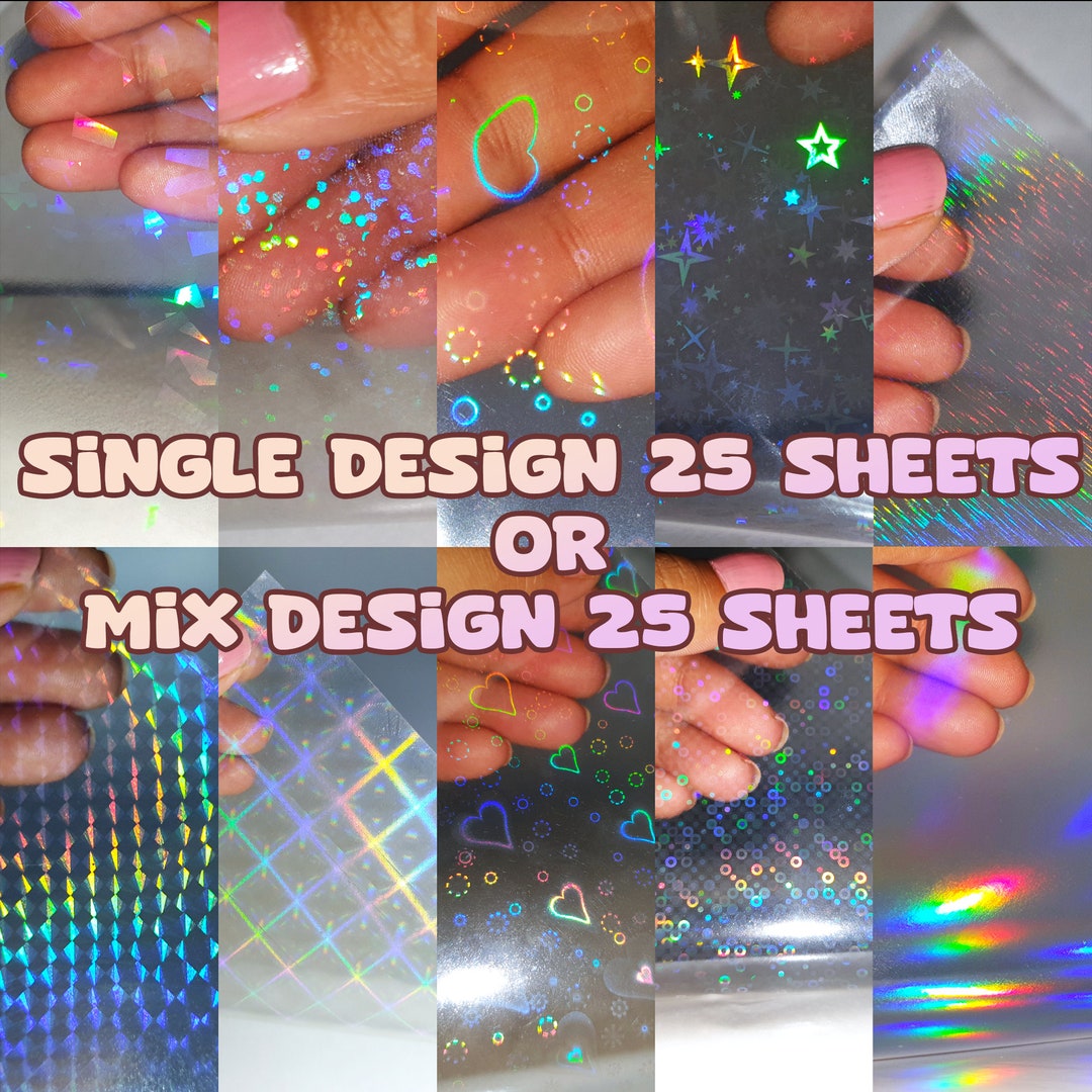 Bulk Cold Laminate Holographic A4 Sheets for Small Business Etsy