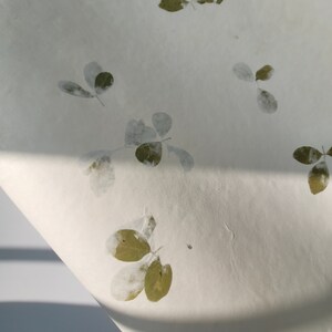 20" x 30" Green leaf embossed Handmade White Color Paper Card Stock - A1 Himalayan Handmade Paper image 4