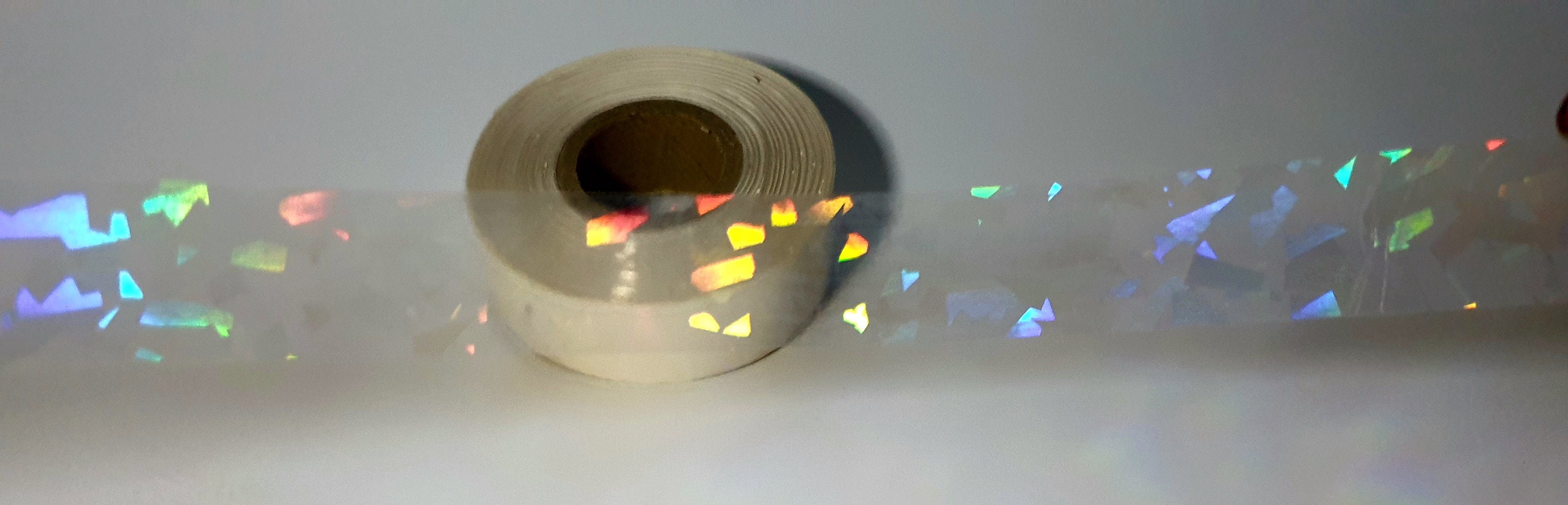Broken Glass Holographic Transparent Washi Masking Decorative Reflective  Tape 3/4 X 40 Feet 