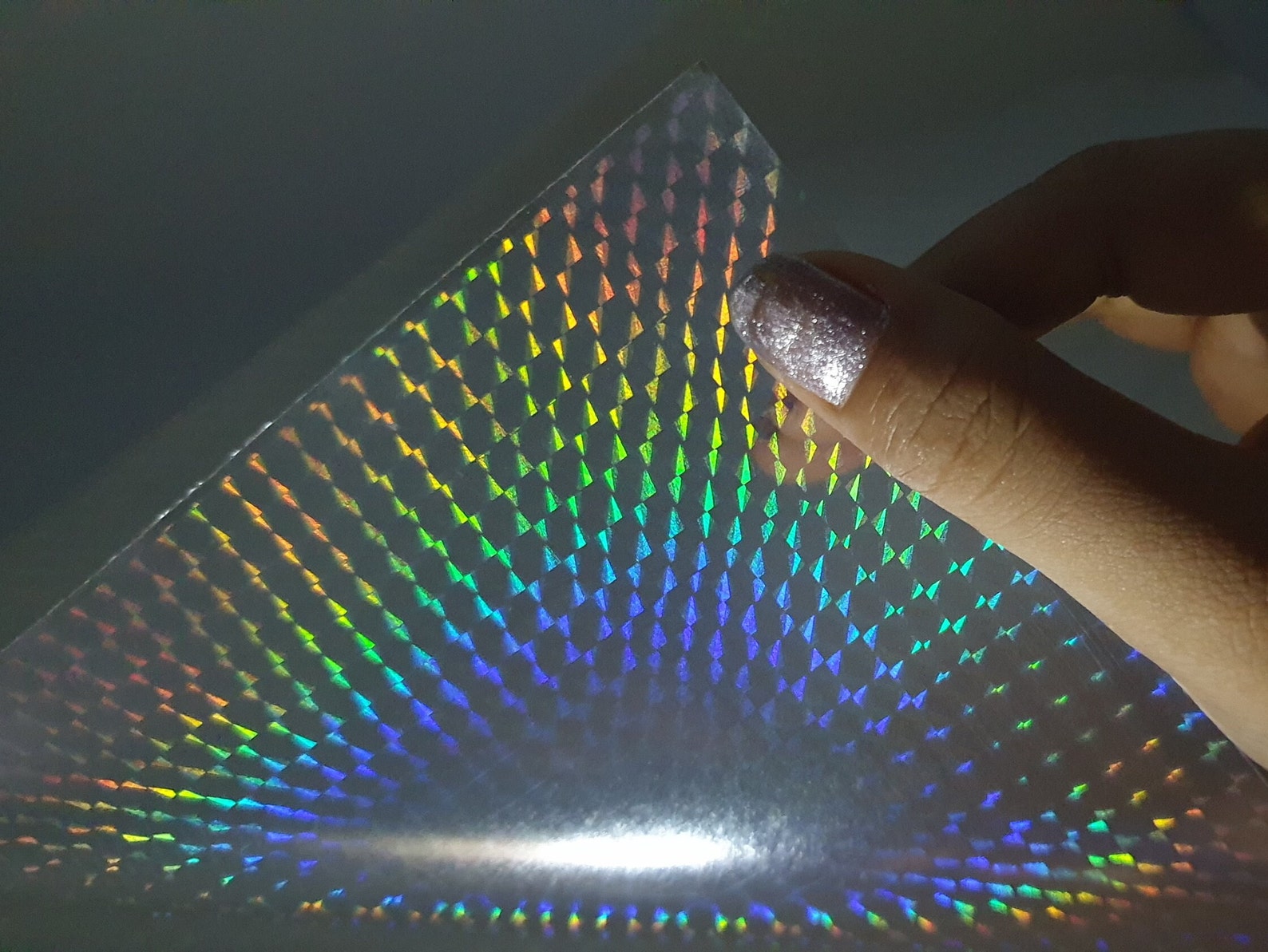 Prism Holographic Transparent Self Adhesive Overlay Film A4 Sheet ...