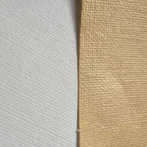 Un lado dorado, un lado blanco, papel grueso hecho a mano, hoja de cartulina de 20 "x 30"