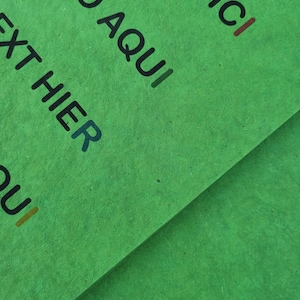 Feuilles de papier A4 de couleur verte faites à la main, sans danger pour l'imprimante, 200 GSM, papier fait à la main de qualité supérieure