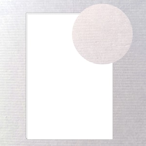 Papel de cartulina con textura de lino – 8.5 x 11" Cartulina en blanco gruesa y pesada de 290 GMS para impresora - Color blanco/crema