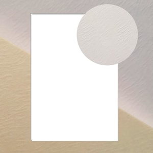 Hoja de papel de cartulina texturizada – Cartulina pesada de 290 GMS gruesa en blanco de 8,5 x 11" para impresora - Color blanco/crema