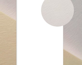 Textured Cardstock Paper Sheet – 8.5 x 11" Blank Thick Heavy 290 GMS Card Stock for Printer - White/Cream Color