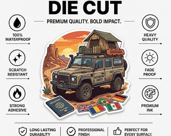 Custom Die Cut Stickers Printed with Your Image - Waterproof Custom Stickers - Strong, Waterproof Vinyl - Personalized Vinyl Glossy Stickers