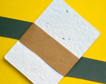 Seed Paper 6 x4 in Printer Safe - White Blank Bulk plantable seeded paper sheets wholesale A6