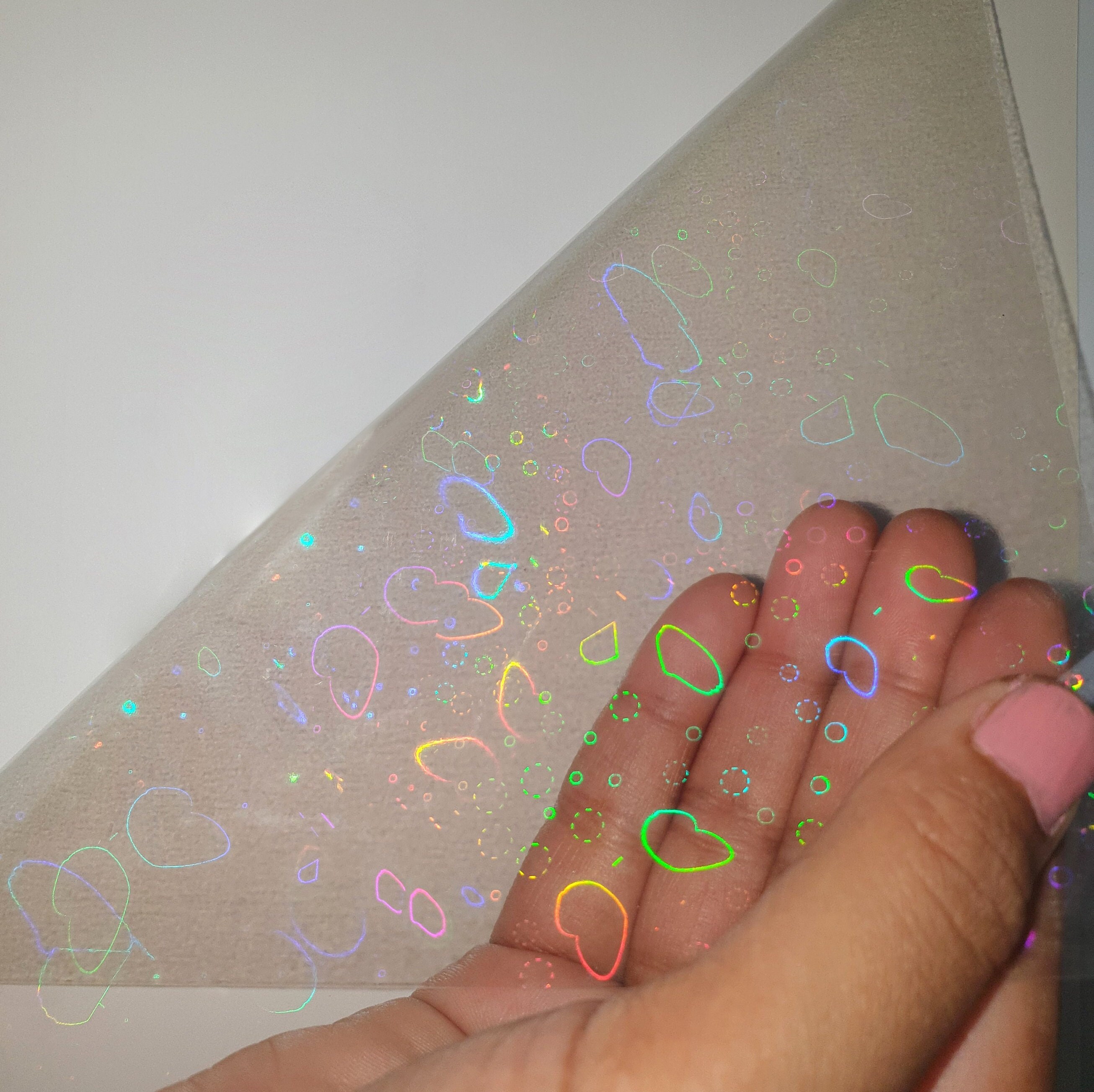 Transparent Glitter Overlay Vinyl 