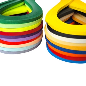 Quilling Paper Strips 2000 Strip Set 20 Colors 30 cm Length One Color 100 Strips per Pack Paper Width 3mm