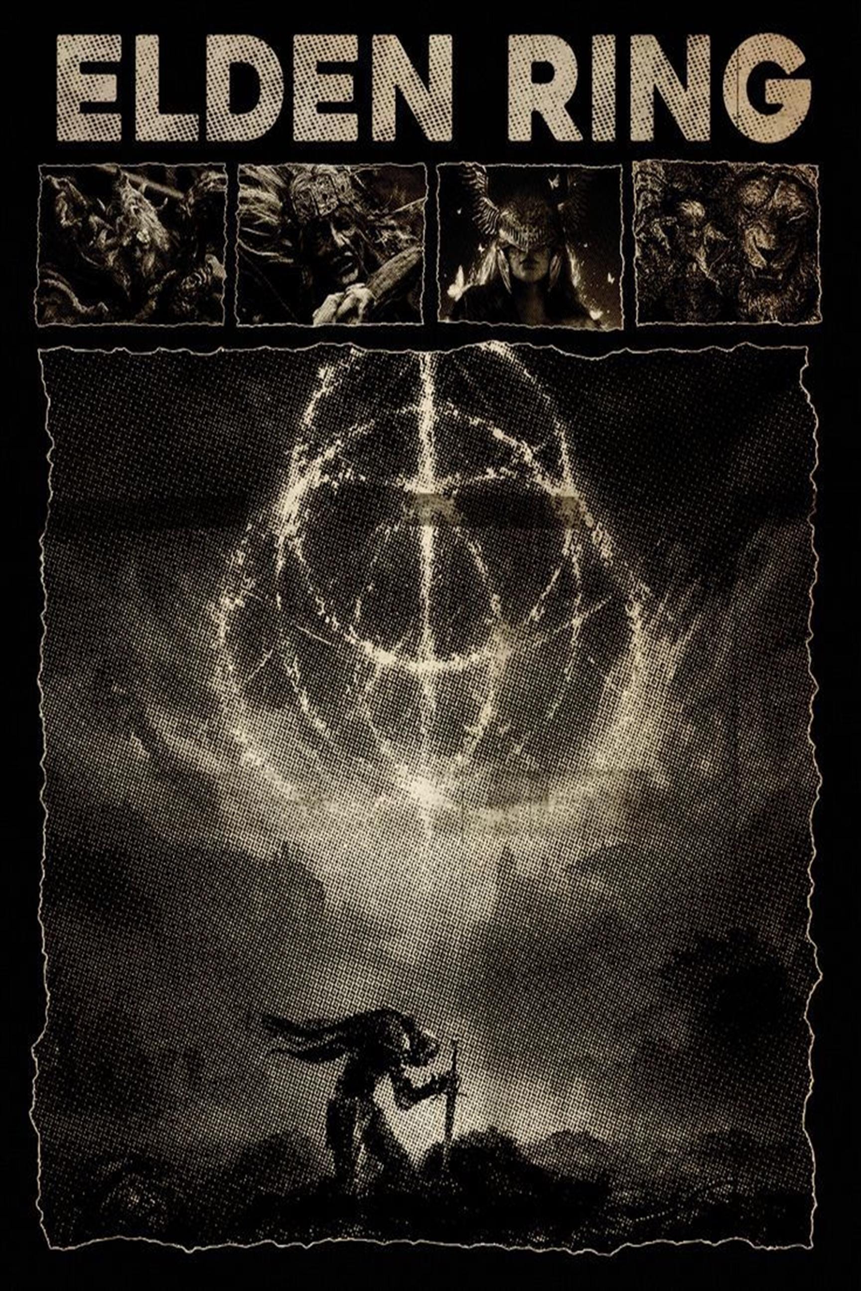 Elden Ring Poster Dark Fantasy Game Art Vintage Sepia Aesthetic the ...