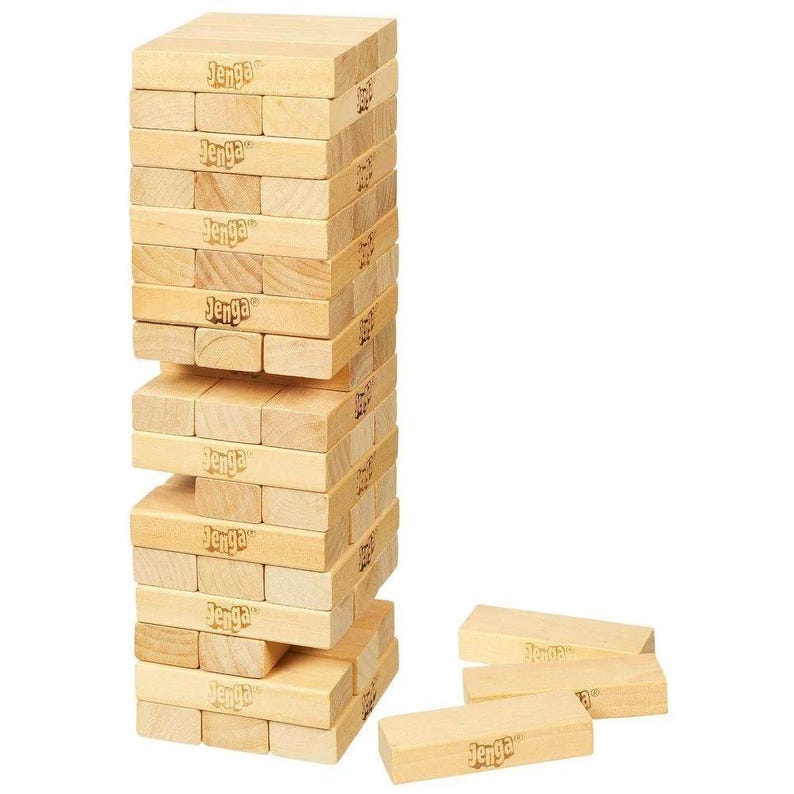 Hasbro Gaming Classic Game With Genuine Hardwood Blocks,stacking Tower ...