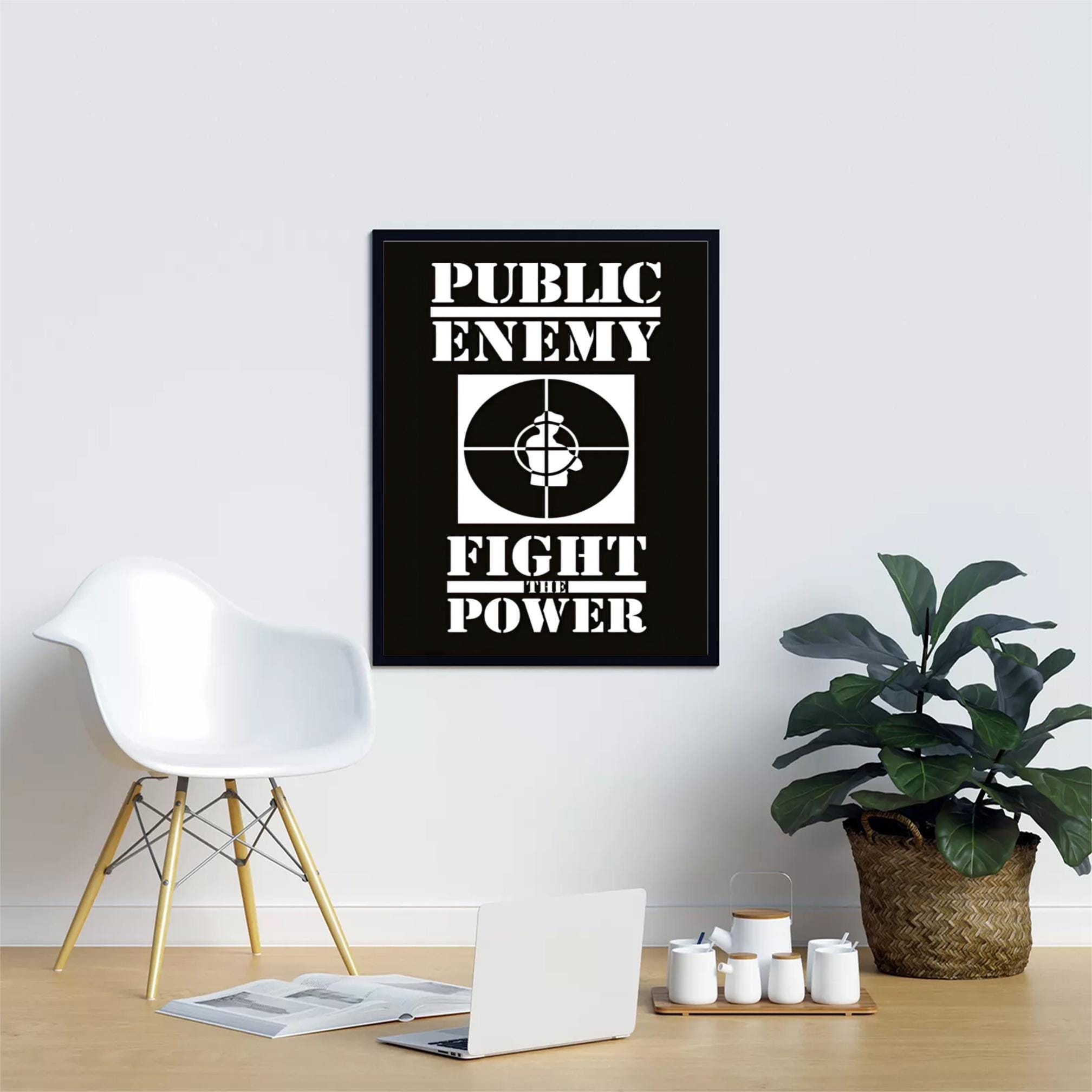 PUBLIC ENEMY フレーム付きポスター Amazon.co.jp: ピラミッドポスター パブリックエネミー ファイト