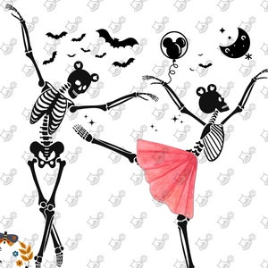Dancing Skeletons Halloween 3 SVGs, Halloween svg, Skeletons Halloween Svg, Skeletons Dancing Svg, Funny Halloween Svg, Skeletons Svg