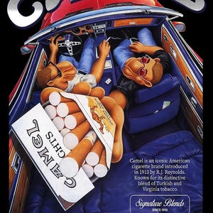 Póster retro de cigarrillos Camel imagen 2