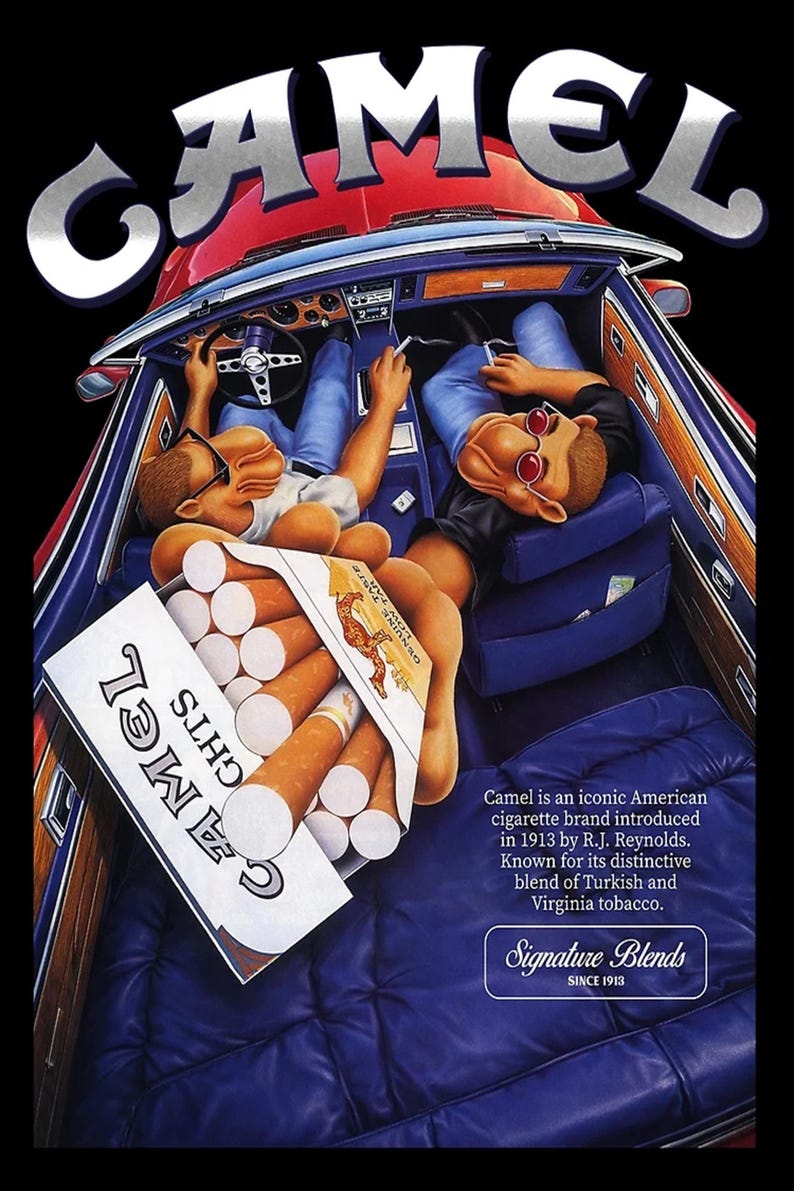 Póster retro de cigarrillos Camel imagen 2