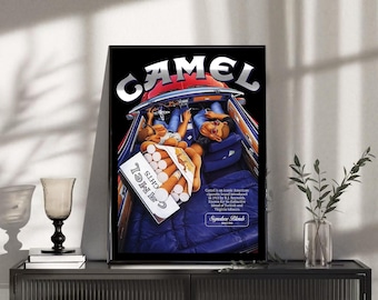 camel cigarettes retro poster poster