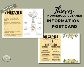 Thieves Printable Label Multi Purpose Cleaner Thieves - Etsy