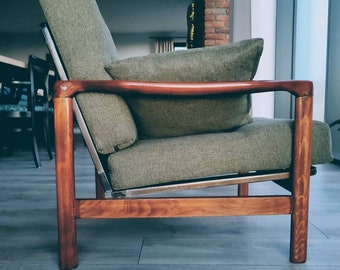 Modern Vintage fauteuil ontwerp van Z.Baczyk 1960 Stoffen kleur naar keuze