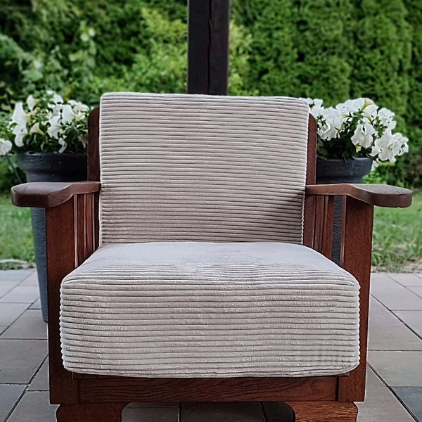 Fauteuils art déco fauteuils de salon contemporains bois de chêne bordeaux design 1930 tissus gris clair