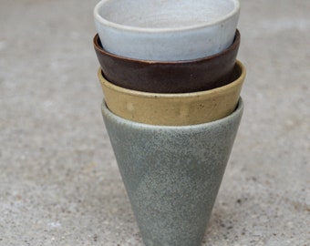 Conical Coffee Mugs • Handcrafted Ceramics