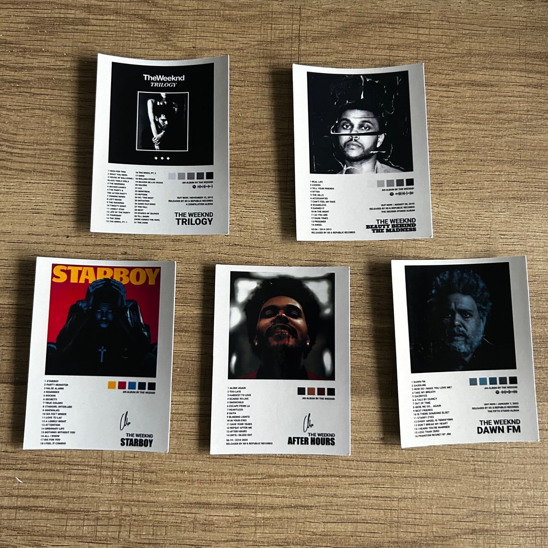 The Weeknd Stickers album Covers Etsy UK