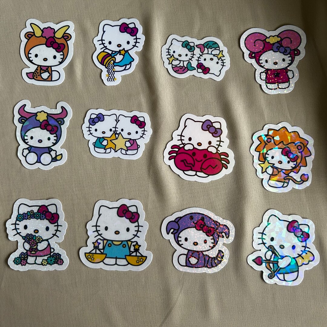 Hello Kitty X Astrology Sticker zodiac Signs Hello Kitty Astrology