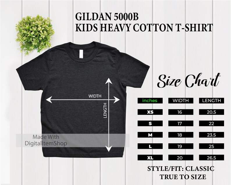 Gildan 500B Size Chart Kids Size Chart Kids Mockup Size Etsy UK gildan-500b-size-chart-kids-size-chart-kids-mockup-size-etsy-uk