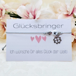 Pulsera macramé amuleto de la suerte plata personalizada - delicada pulsera de amistad - idea de regalo novia